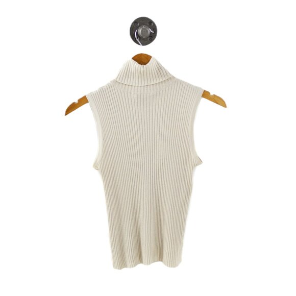 MaxMara ribbed turtleneck sleeveless knit #217-46 - Picture 3 of 3